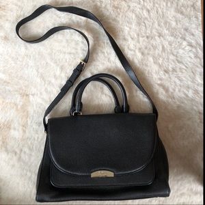 Black Kate Spade Purse with Gold Hardware